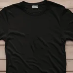 A plain black t shirt