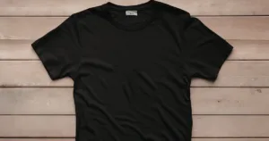 A plain black t shirt