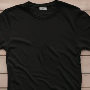 A plain black t-shirt